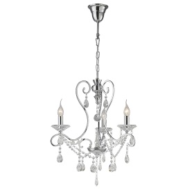 Vela Polished Chrome Crystal Ceiling Lights Diyas Multi Arm Crystal Fittings Vela Polished Chrome Crystal Ceiling Lights Diyas Multi Arm Crystal Fittings